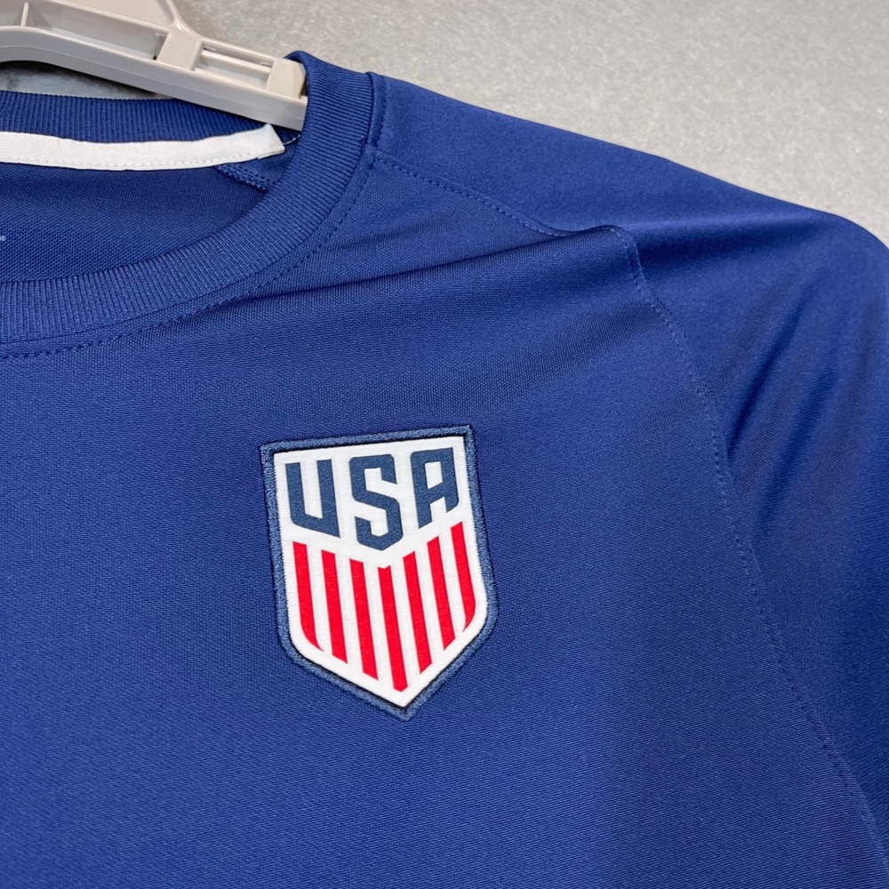 Team USA Soccer Jersey Mens Small Blue Nike Dri-FIT Training Top Short Sleeve - Picture 5 of 12